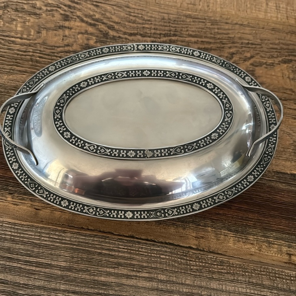 Cordova solid 18-8 stainless steel vegetable serving dish beautiful design